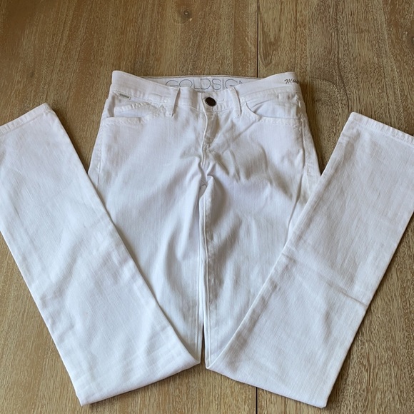 GOLDSIGN Misfit Mid-Rise Slim Straight Leg Jeans Size 23 - Picture 3 of 12